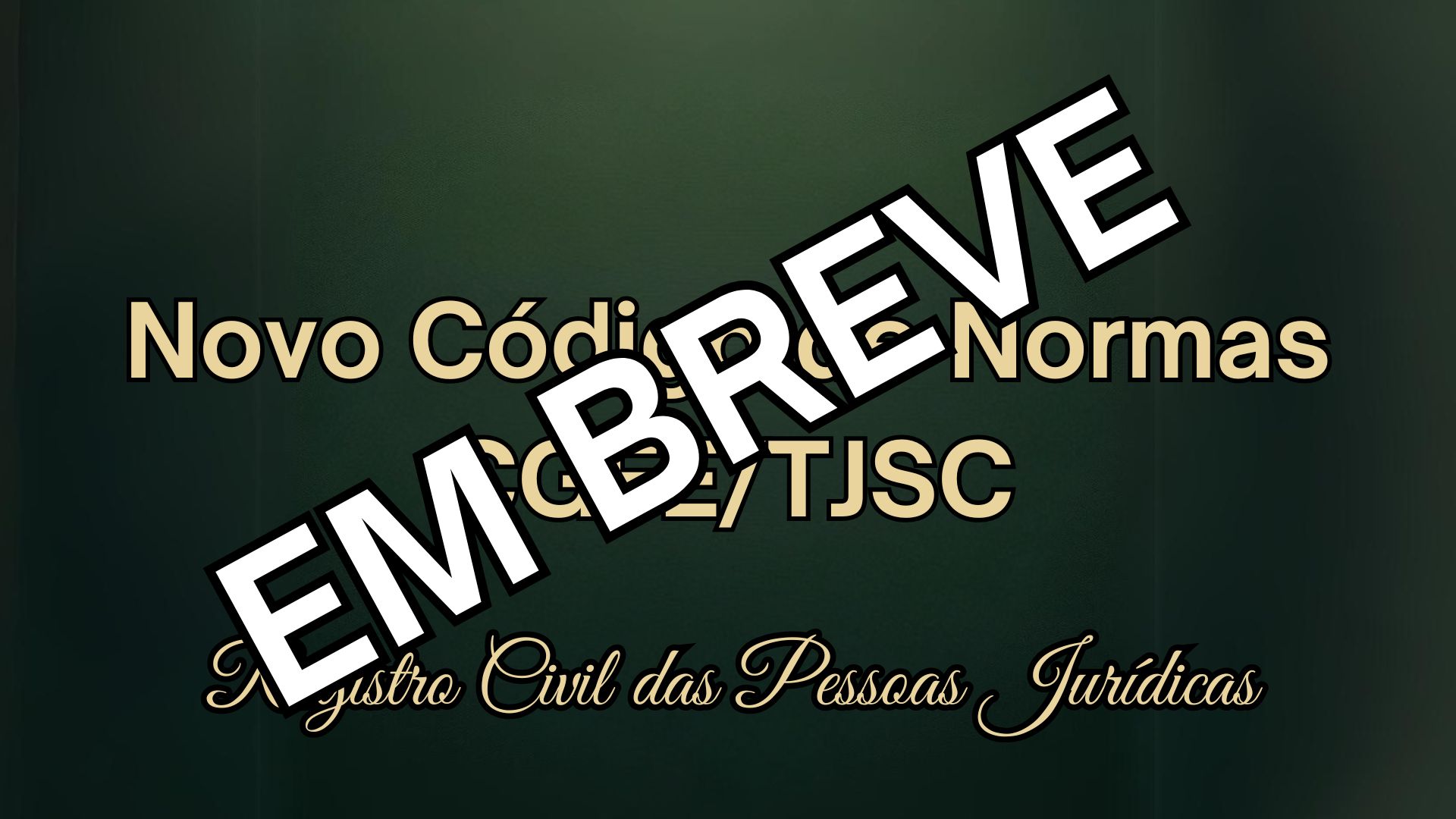 Novo Código de Normas CGFE/TJSC – Registro Civil das Pessoas Jurídicas